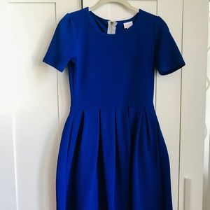 Lularoe Amelia dress cobalt blue size small